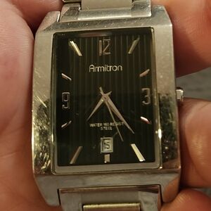 Armitron Silver and Black Men's Watch